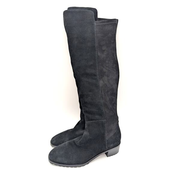 Blondo Starla Waterproof Suede Over-The-Knee Boots Women's Black Size US10M EU41 - Picture 1 of 13